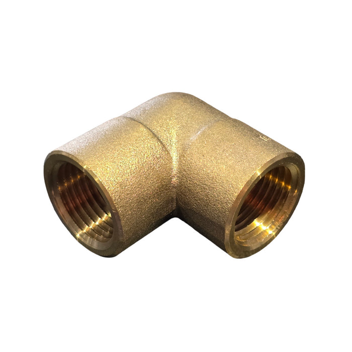 BRASS 90DEG ELBOW F/F BSPT