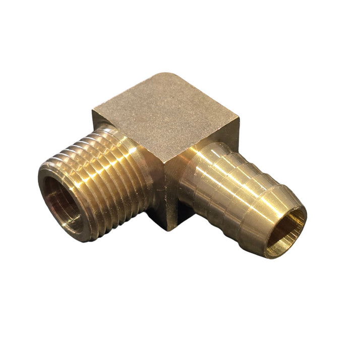 BRASS MALE HOSETAIL ELBOW BSP