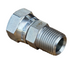 BSPT Male to BSPP Female Swivel Straight Hydraulic Adaptor.