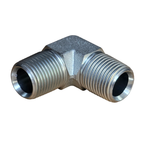 BSP Tapered Male to BSP Tapered Male 90 Degree Elbow Hydraulic Adaptors