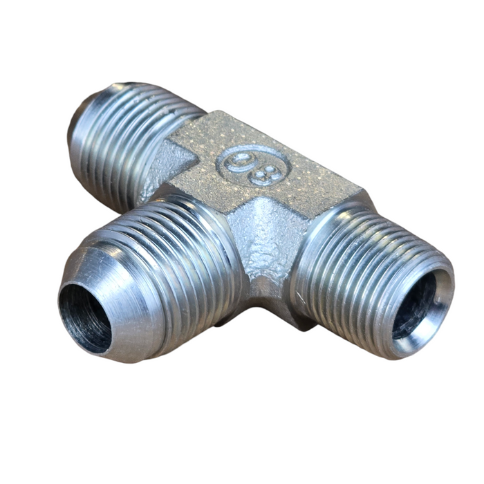 JIC Male to NPT Male to JIC Male Run Tee Hydraulic Adaptors