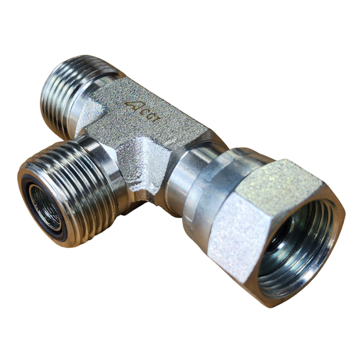 ORFS Male to Female Swivel to Male Run Tee Hydraulic Adaptors