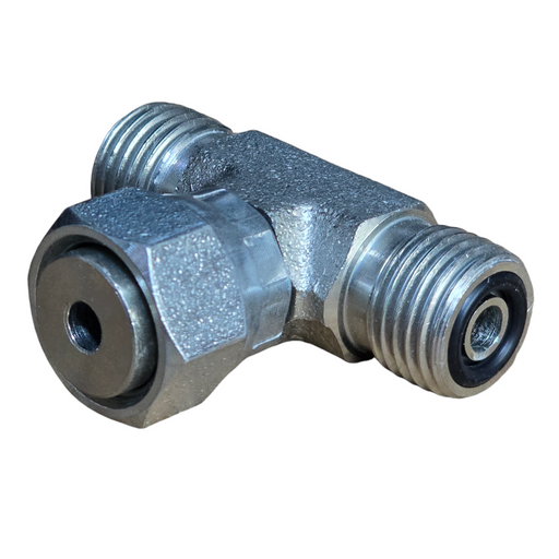 ORFS Male to Male to Female Swivel Branch Tee Hydraulic Adaptors