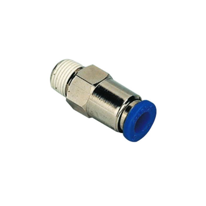 PCVC - STD PUSHFIT STRAIGHT MALE CHECK VALVE X MALE BSP