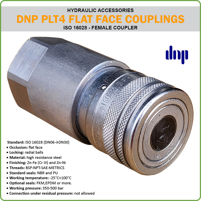 QC - DNP FLATFACE COUPLING ISO16028 (HYDRAULIC ACCESSORIES)