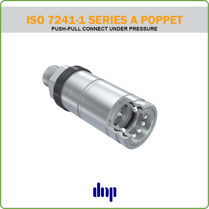 QC - DNP PUSH/PULL CONNECT UNDER PRESSURE POPPET COUPLING ISO 7241 A (HYDRAULIC ACCESSORIES)