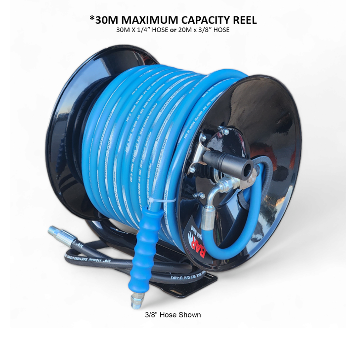 PREMIUM PRESSURE WASH HOSE REELS 6000PSI 10MTR TO 60MTR CLEANING ...