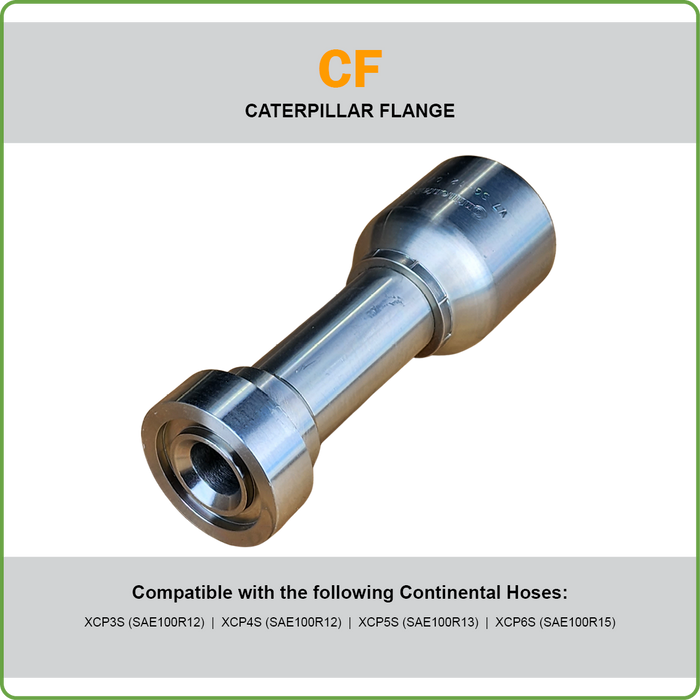 SG-CF - CATERPILLAR STRAIGHT FLANGE HOSETAIL (ONE PIECE SPIRAL HOSETAILS)