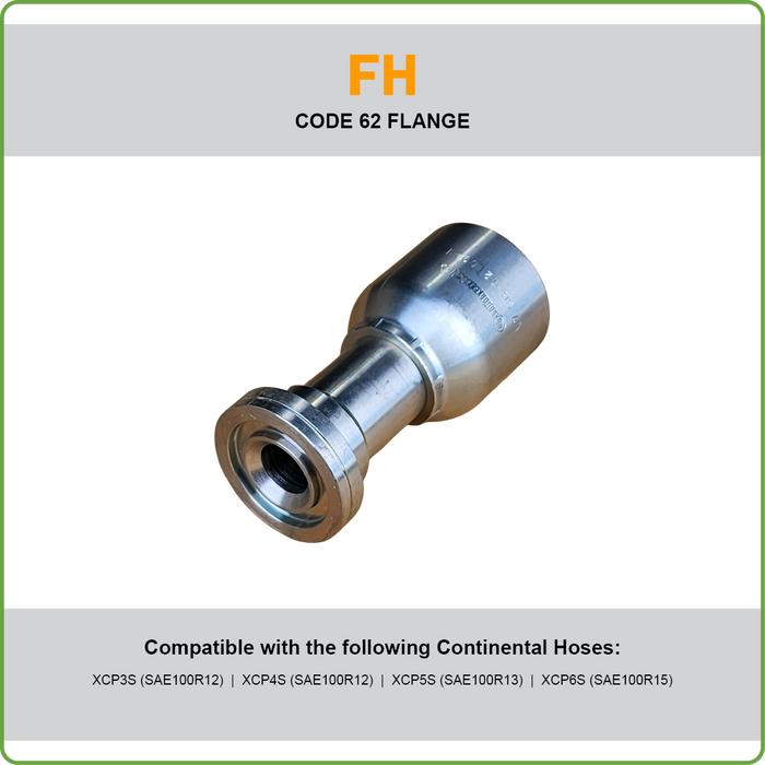 SG-FH - CODE 62 STRAIGHT HOSETAIL (ONE PIECE SPIRAL HOSETAILS)