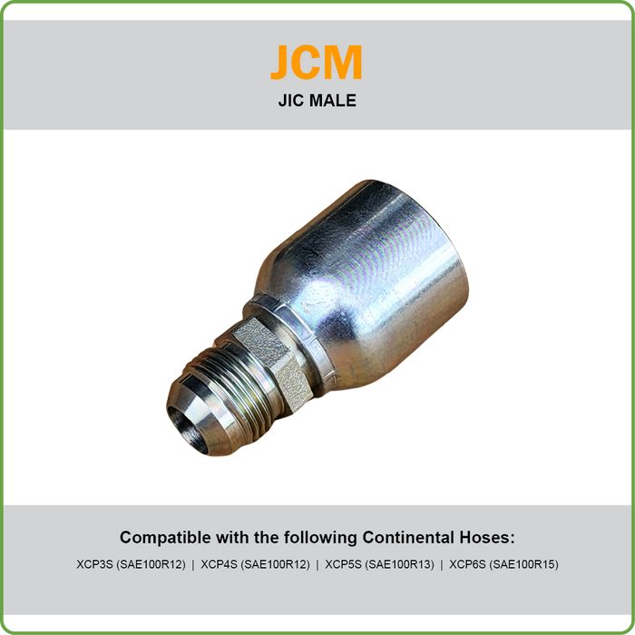 SG-JCM - JIC MALE HOSETAIL (ONE PIECE SPIRAL HOSETAILS)