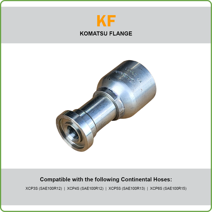 SG-KF - KOMATSU STRAIGHT/45DEG/90DEG FLANGE HOSETAIL (ONE PIECE SPIRAL HOSETAILS)