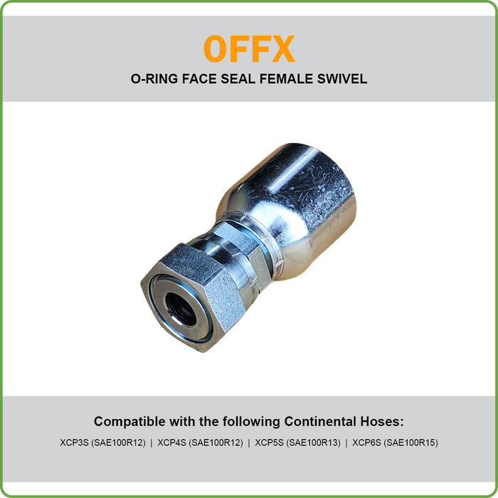 SG-OFFX - ORFS FEMALE SWIVEL HOSETAIL (ONE PIECE SPIRAL HOSETAILS)