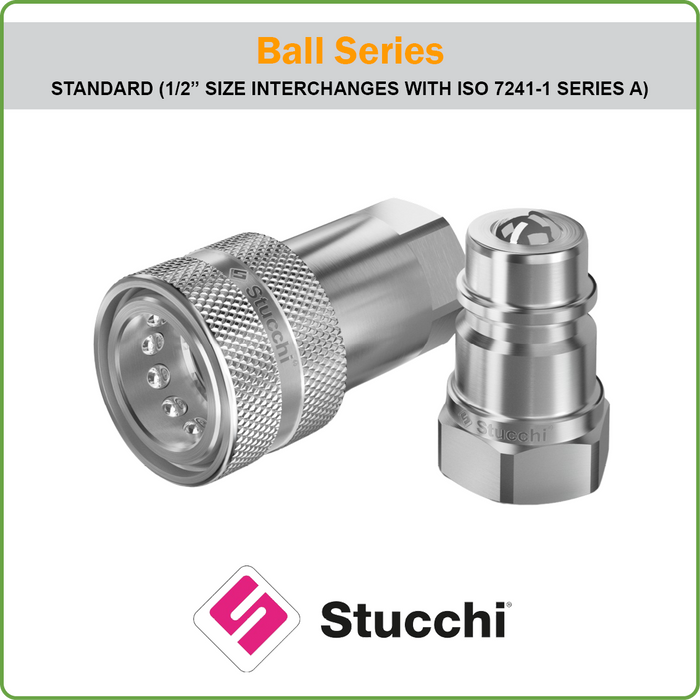 QC - STUCCHI BALL TYPE COUPLING BSP (HYDRAULIC ACCESSORIES)