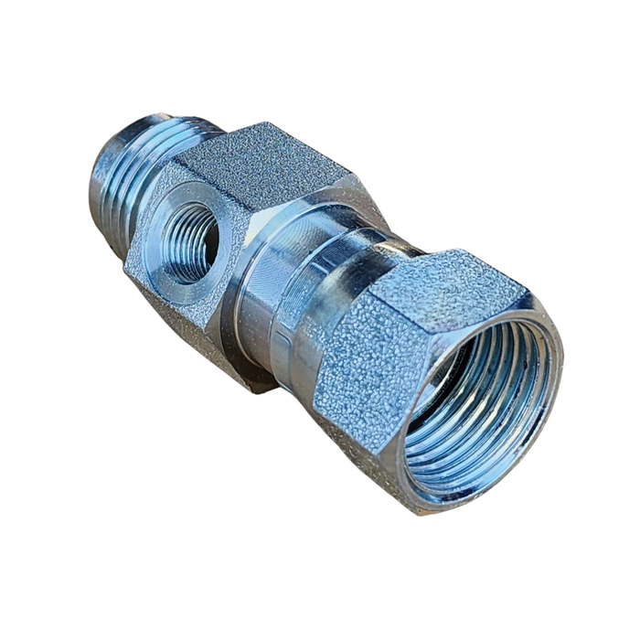 JIC Inline Test Point Coupling - 1/8" BSPP Port Hydraulic Adaptors