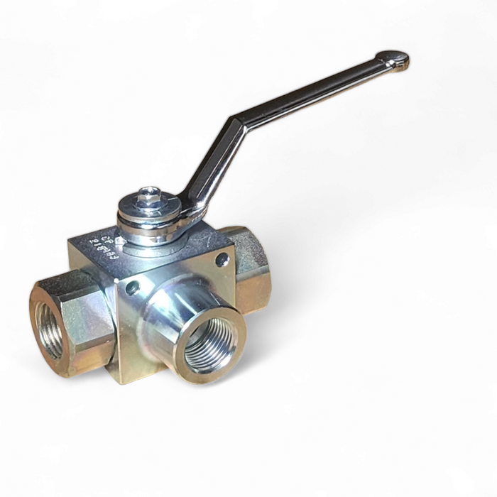 HV-BV3B - BALL VALVE HIGH PRESSURE 3 WAY BSP (HYDRAULIC ACCESSORIES)