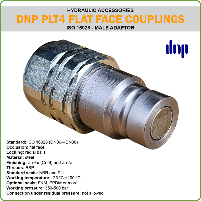 QC - DNP FLATFACE COUPLING ISO16028 (HYDRAULIC ACCESSORIES)